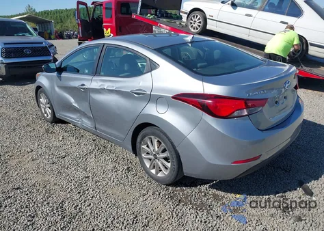 2015 Hyundai Elantra Se z USA, uszkodzony, nr VIN 5NPDH4AE0FH594273